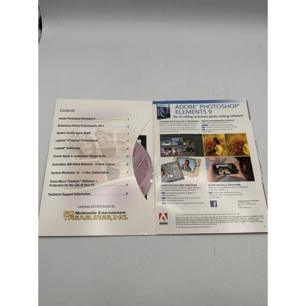 2011 PC Treasures Deluxe PC Software Suite DVD System